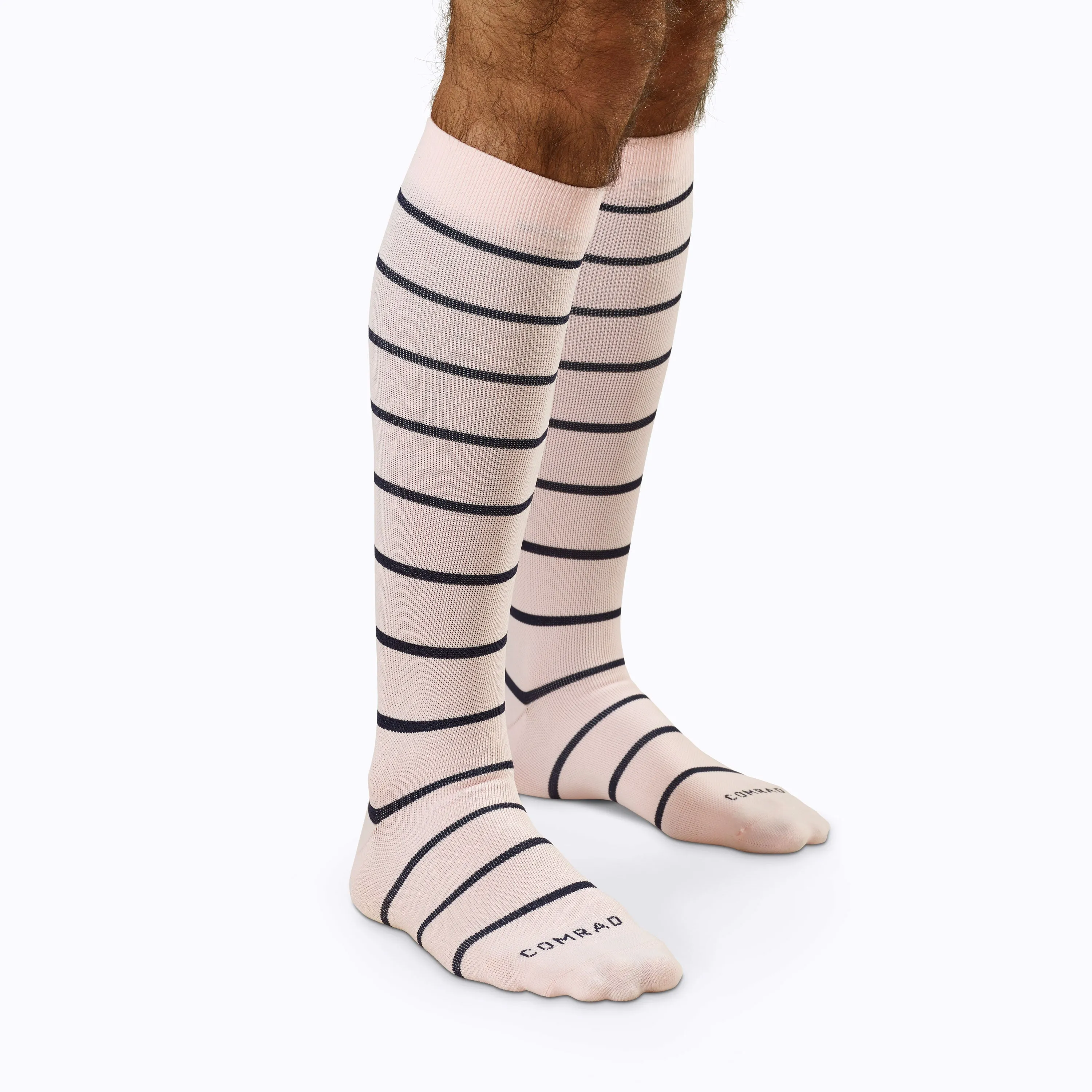 Comrad Stripes Knee High Socks - 15-20  mmHg