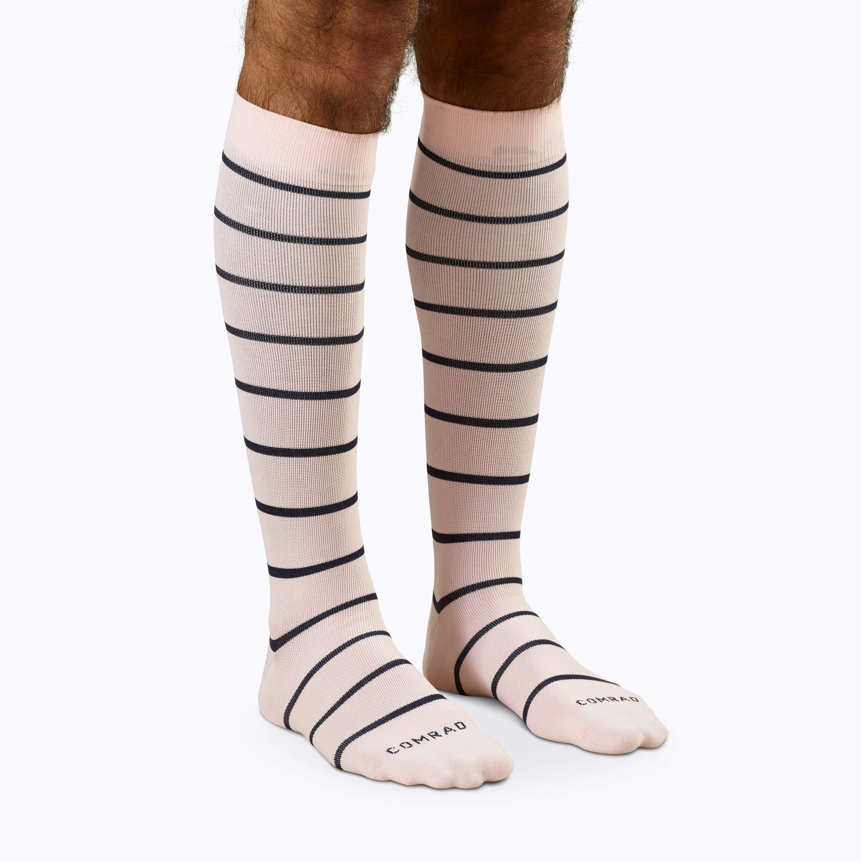 Comrad Stripes Knee High Socks - 15-20  mmHg