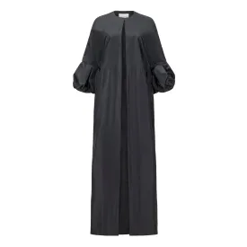 Couture Full Length Coat - Black   Pink