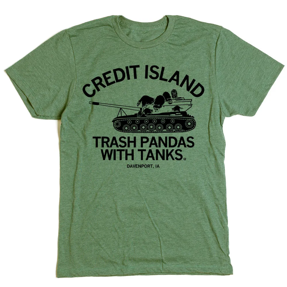 Credit Island: Trash Pandas With Tanks