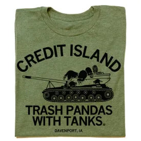 Credit Island: Trash Pandas With Tanks