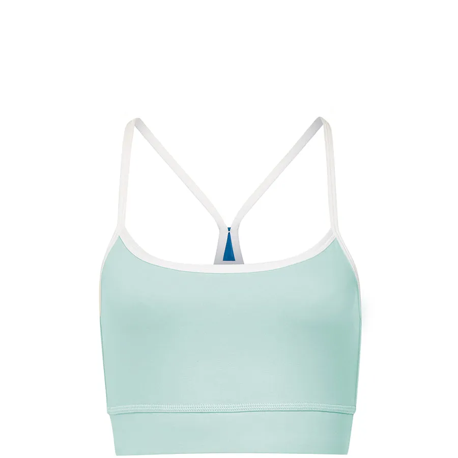 CROPPED YOGA TANK TOP IN GREEN/BLUE