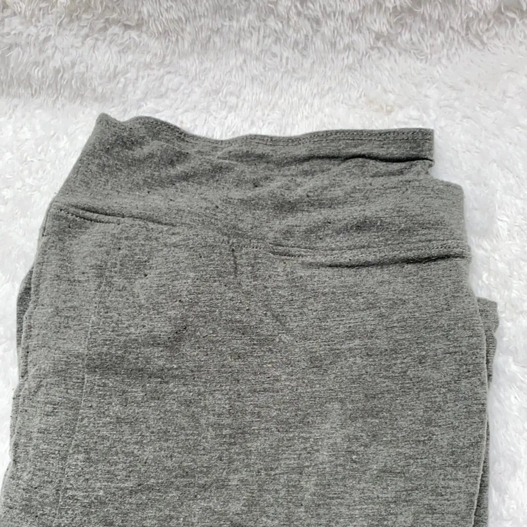 Cuddl Duds Brushed Knit Slim Pants Nickle Grey Heather Color, Large