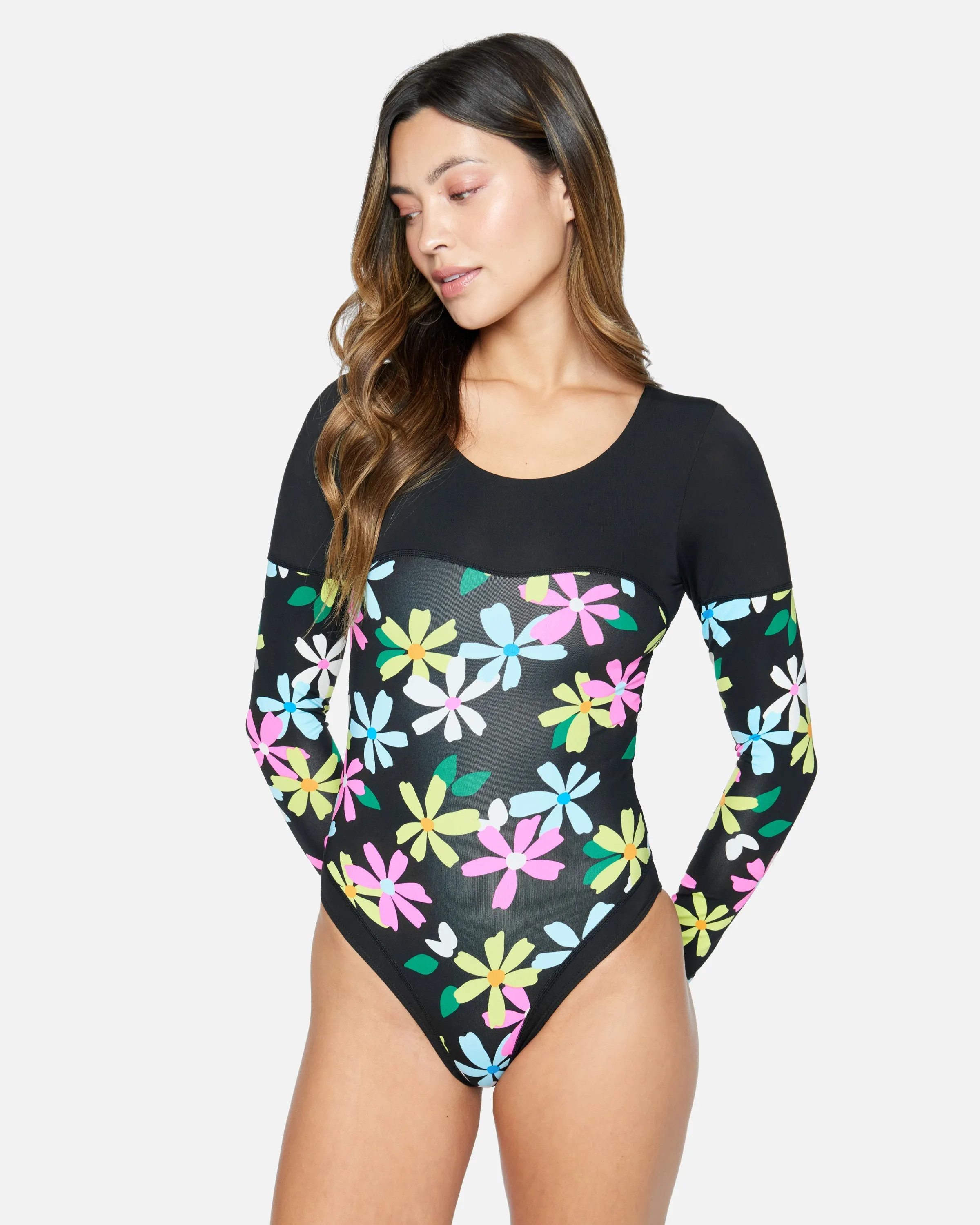 Daisy Pop Long Sleeve Surfsuit