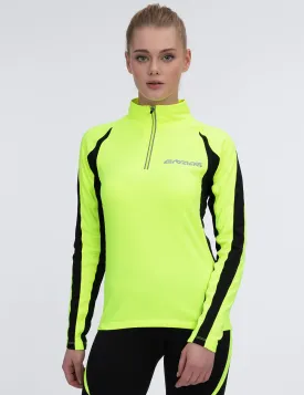 Damen Thermo Funktions Laufshirt Langarm Pro Neon Setprodukt