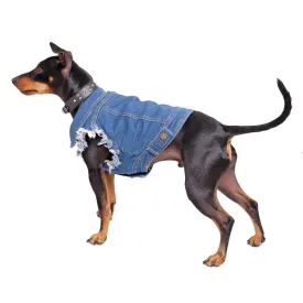 Denim Dog Vest (w/ Free Name Embroidery)