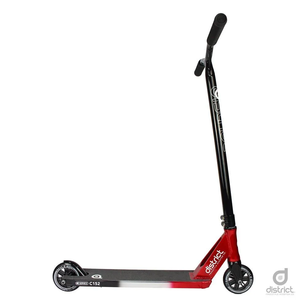 District Scooters C152 Complete Stunt Scooter, Tri Chrome/Red