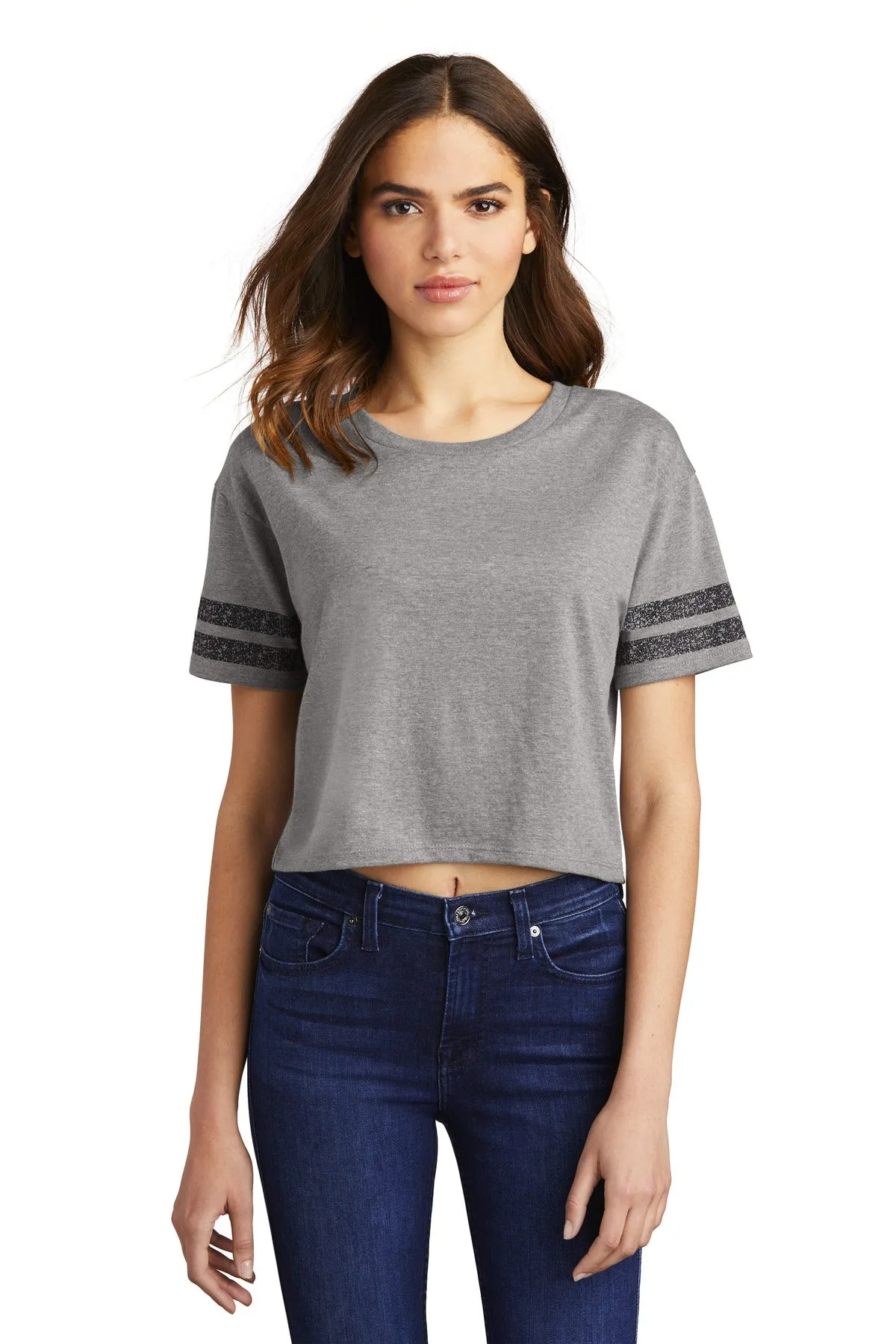 District Women's Scorecard Crop Tee DT488