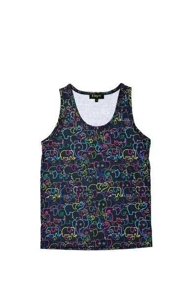 ELEPH TANKTOP MULTI : Black