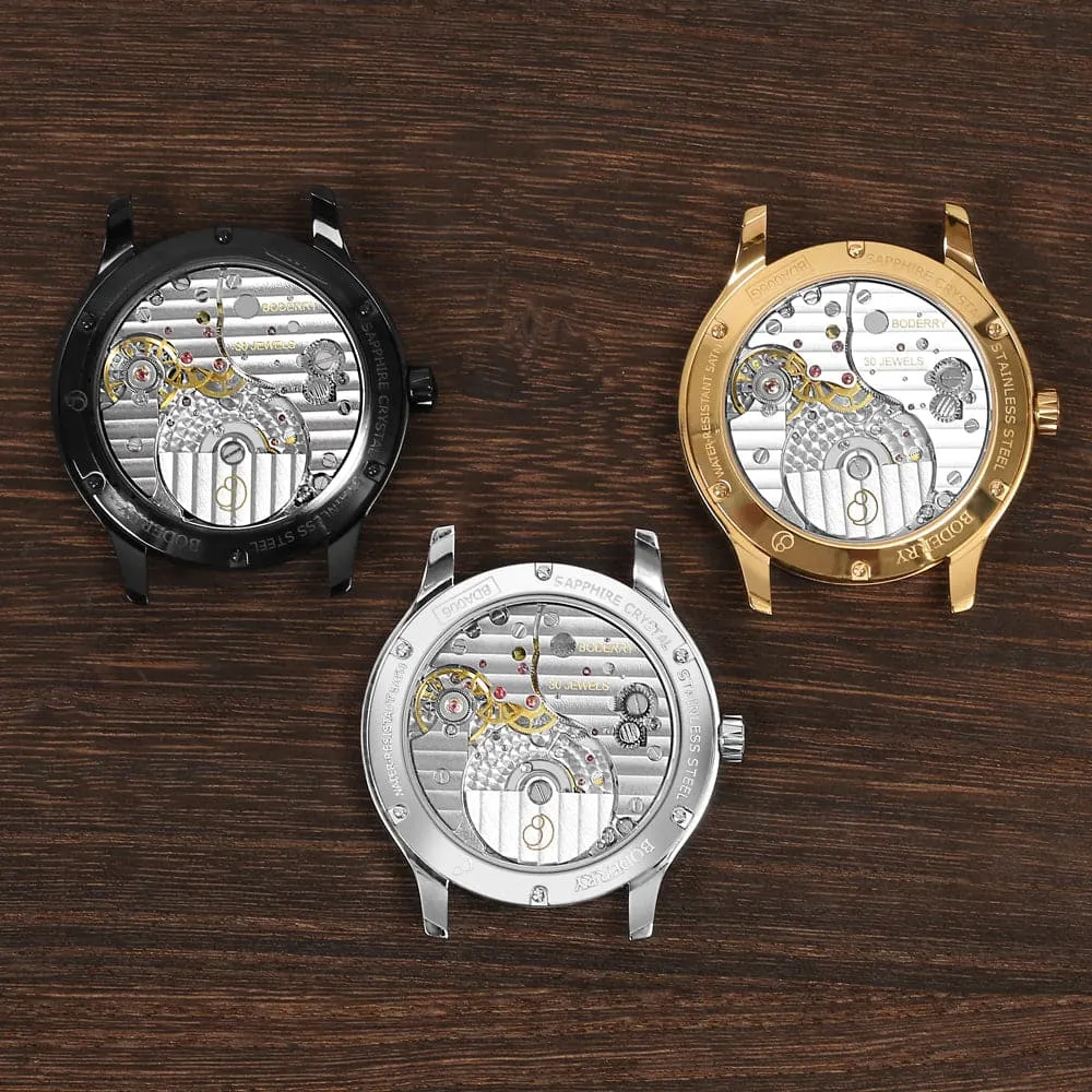 ELITE - Micro-rotor Automatic Watch | Gold Black