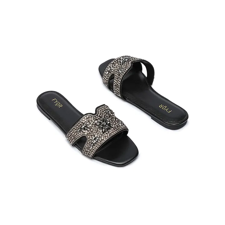 Embellished Diamante Slides MY 306