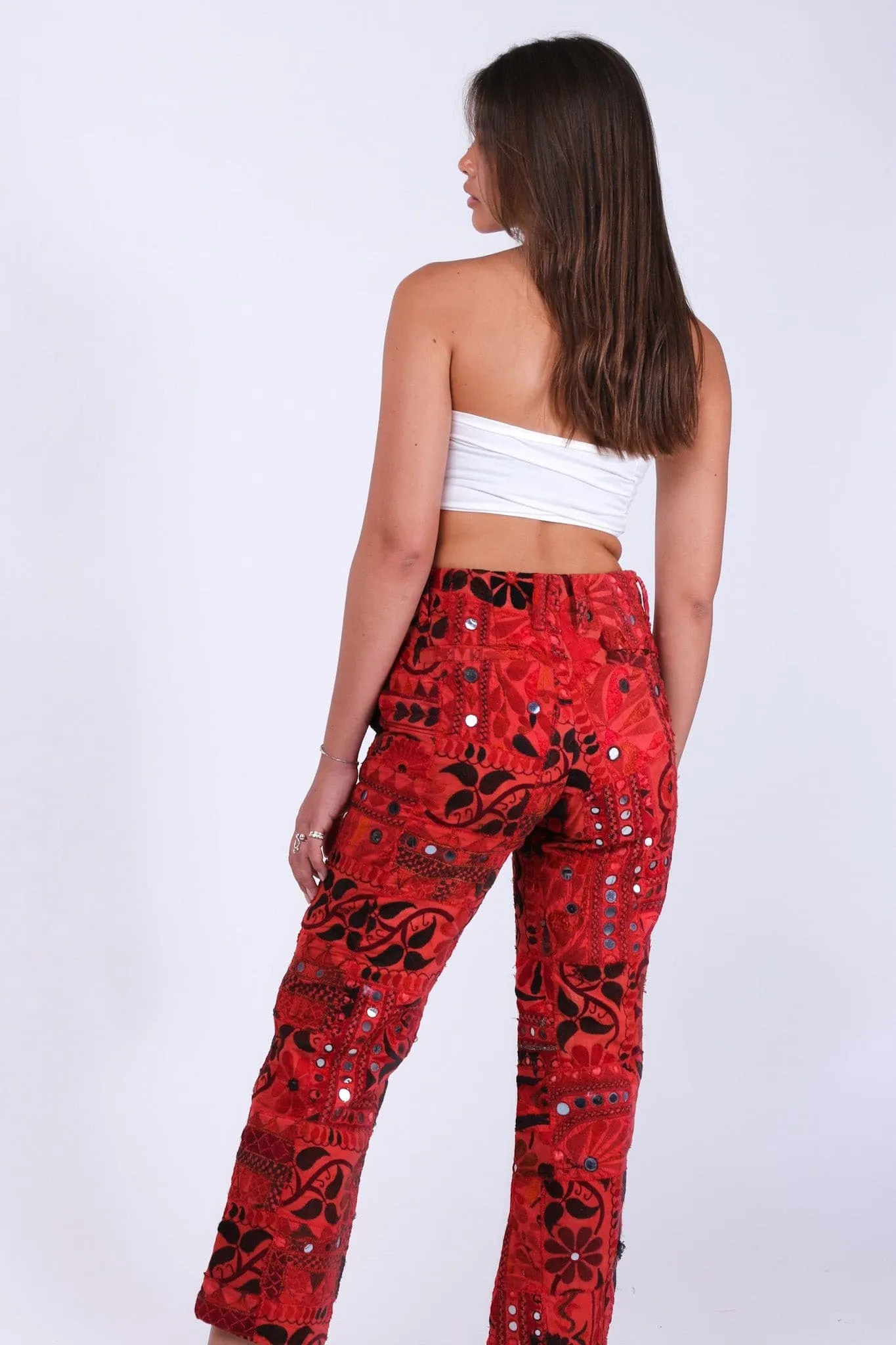 EMBROIDERED PATCHWORK PANTS RAYA