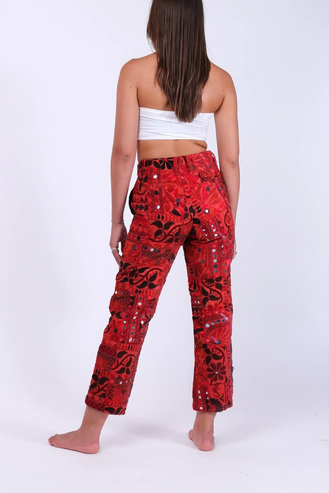 EMBROIDERED PATCHWORK PANTS RAYA