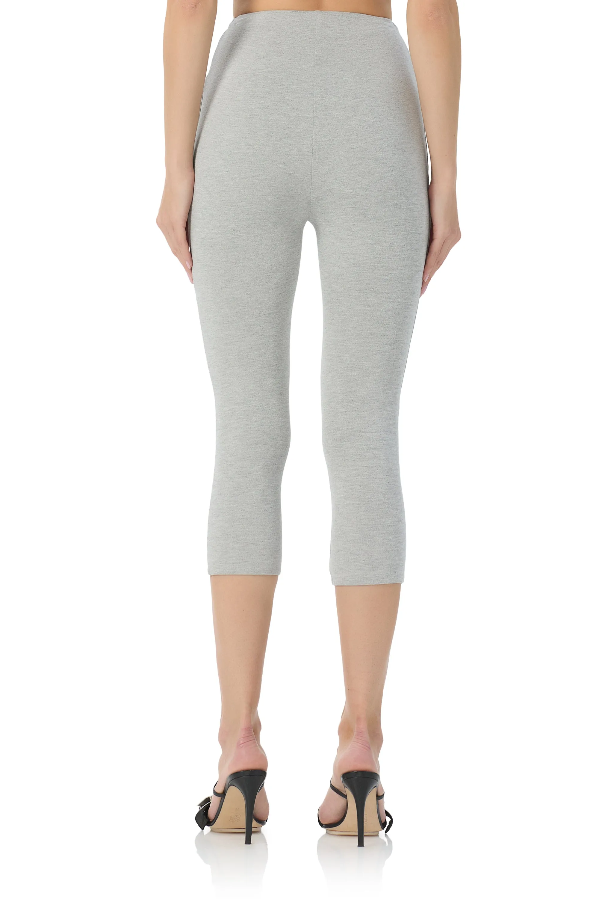 Ettie Capri Legging - Heather Grey