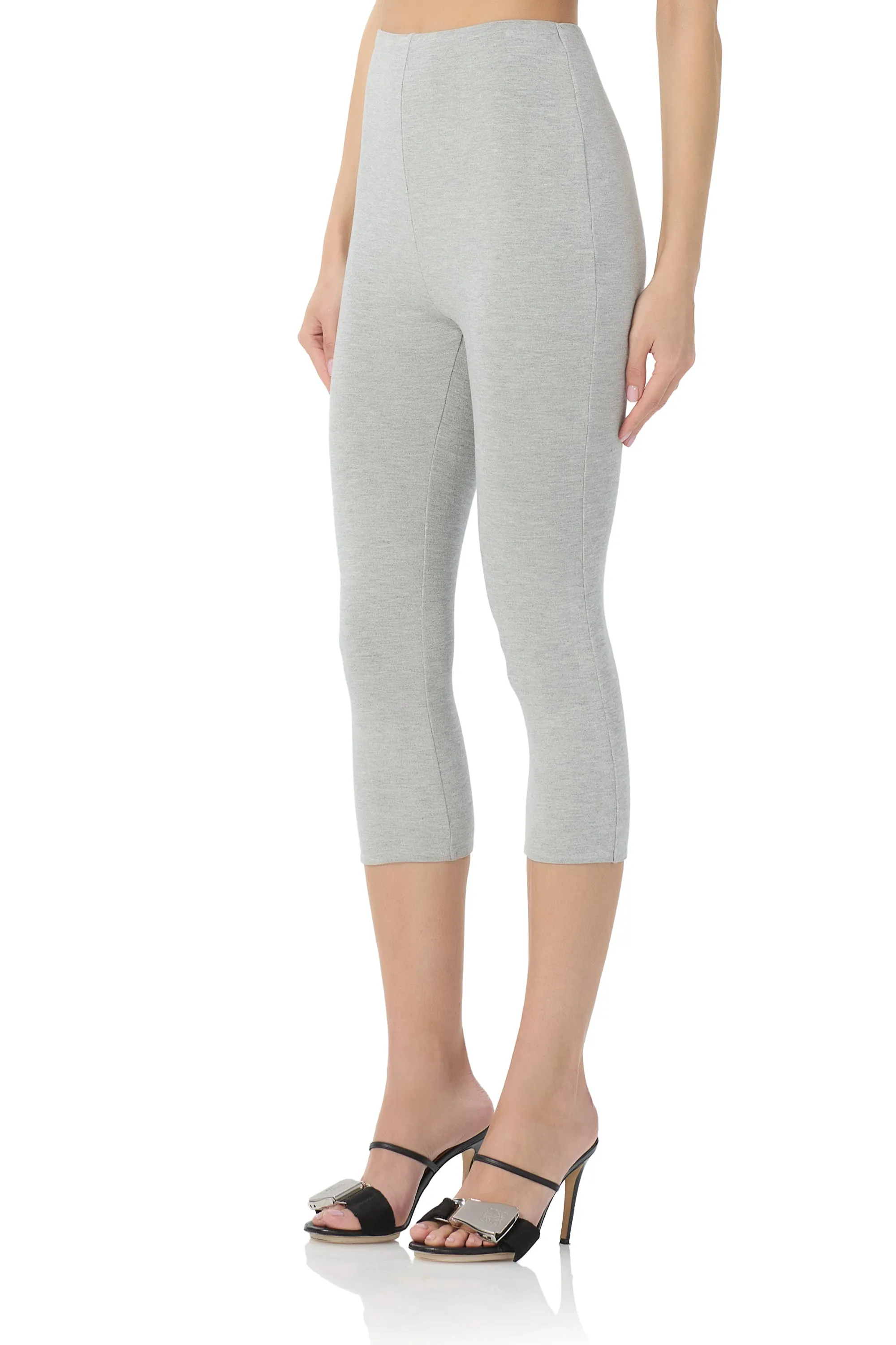 Ettie Capri Legging - Heather Grey