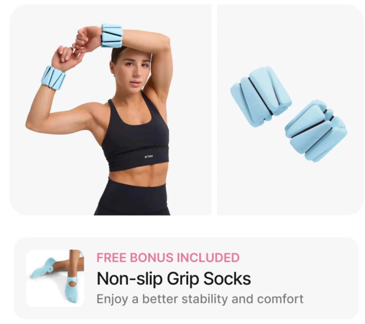 Fitness Boost: Weight Bands   Free Socks!