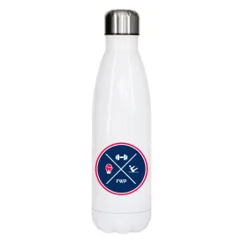 Fitness With Poppy - White Metal Bottle