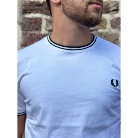 Fred Perry - M1588 Twin Tipped White - T-Shirt