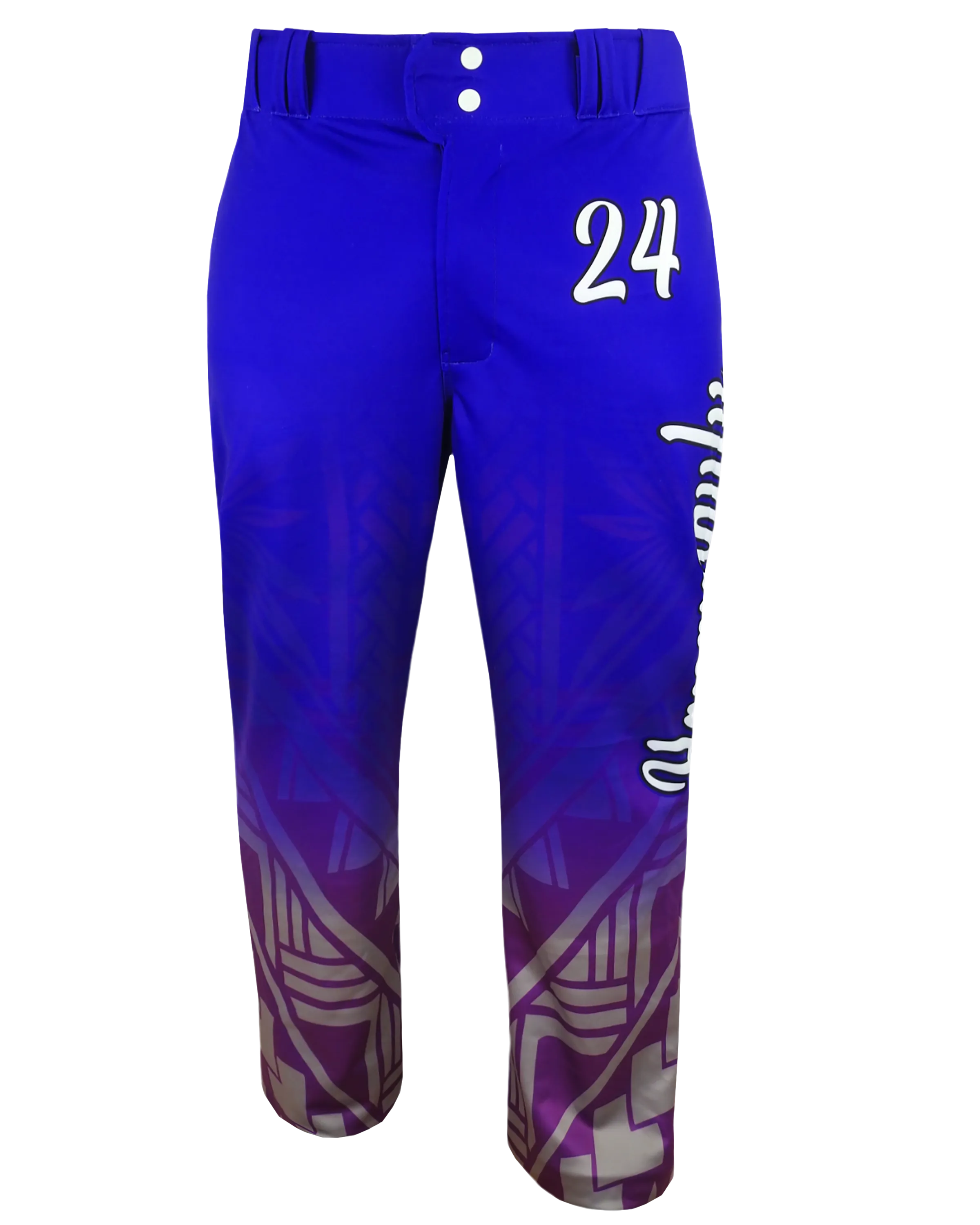 Full Sublimation Tapered Open-Bottom Baseball Pants