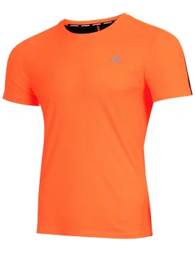 Funktions Laufshirt Kurzarm Pro Line Orange Schwarz