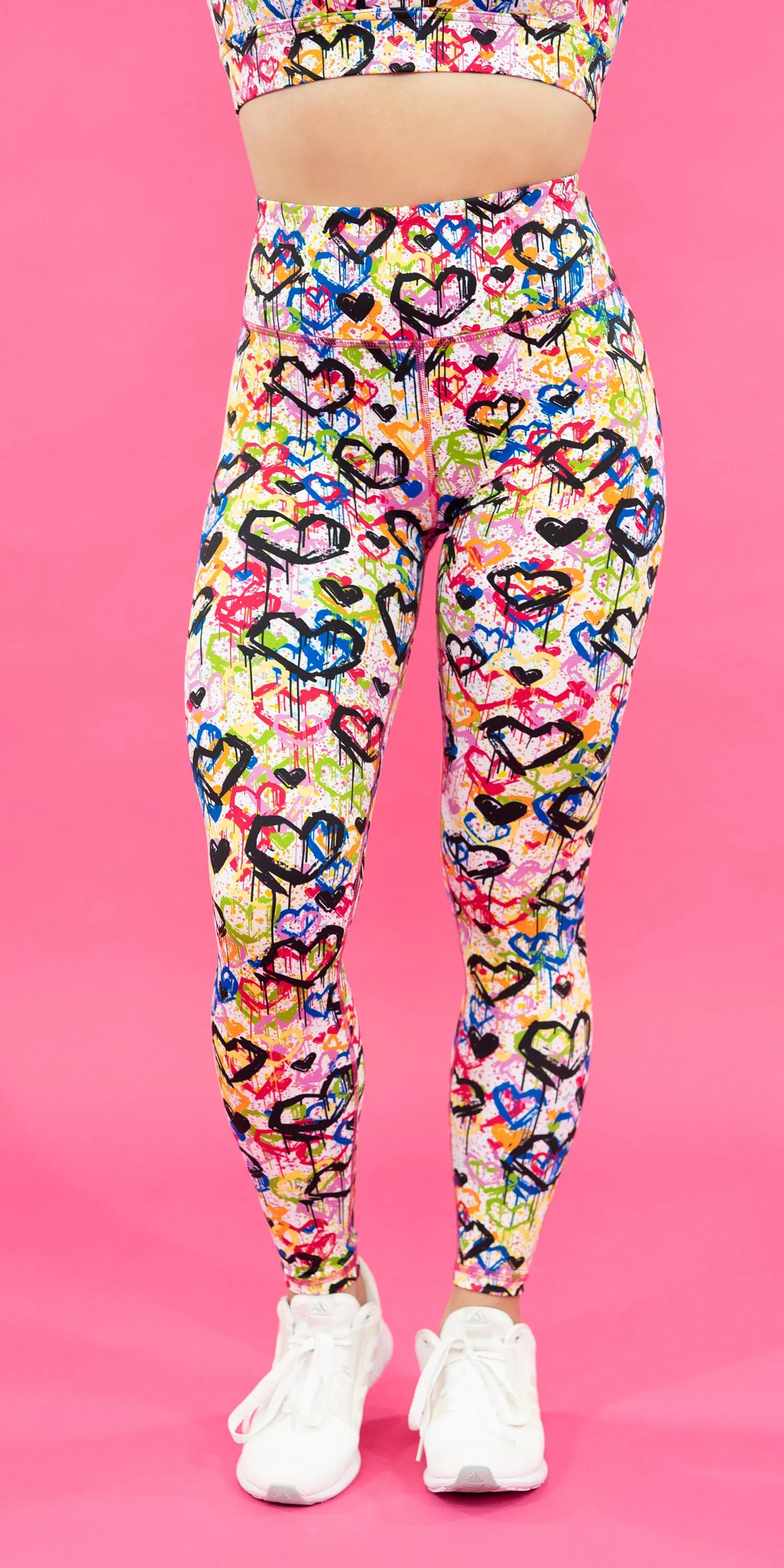 Graffiti Love White - Legging