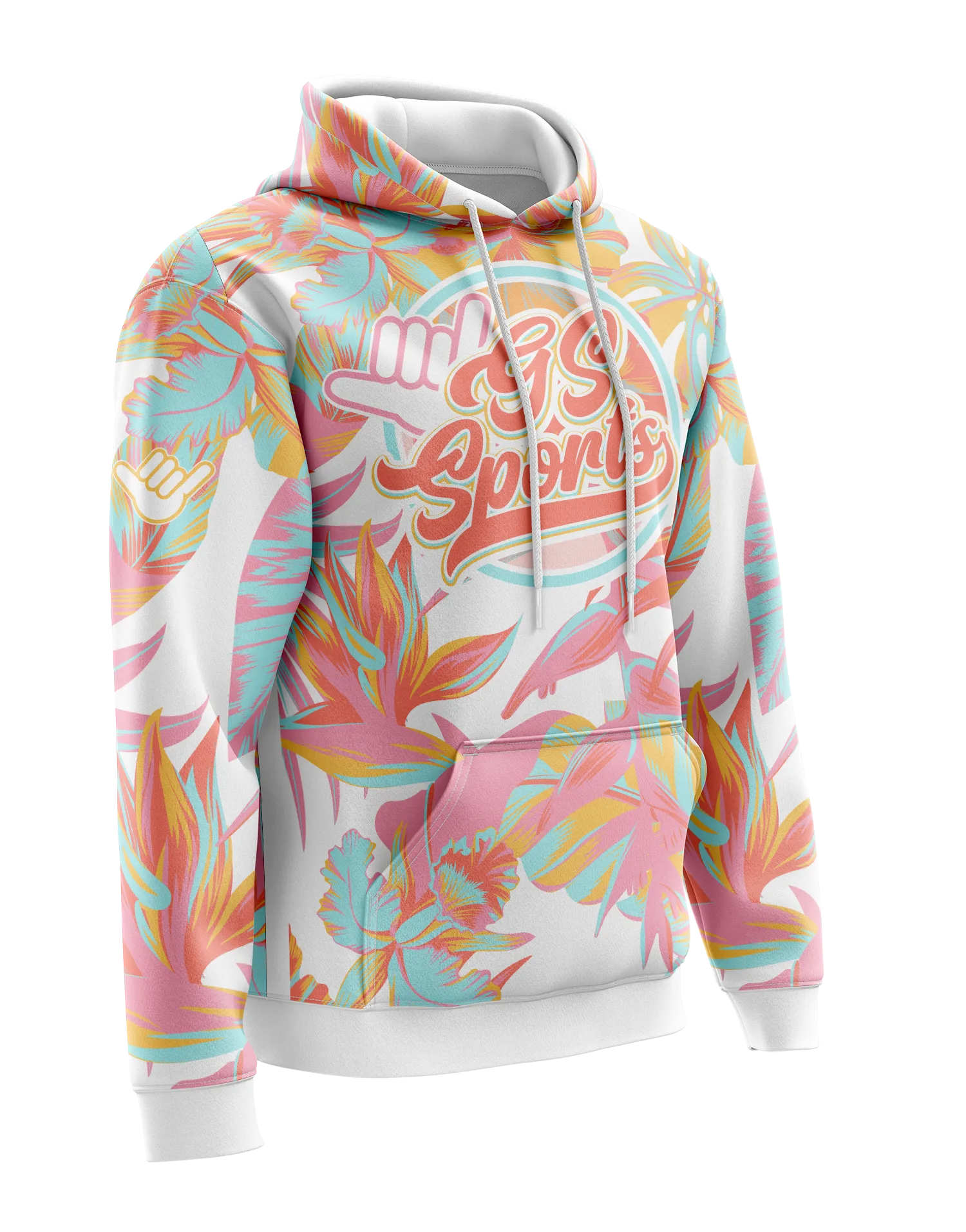 GS Sports Floral Fleece Hoodie (stock)