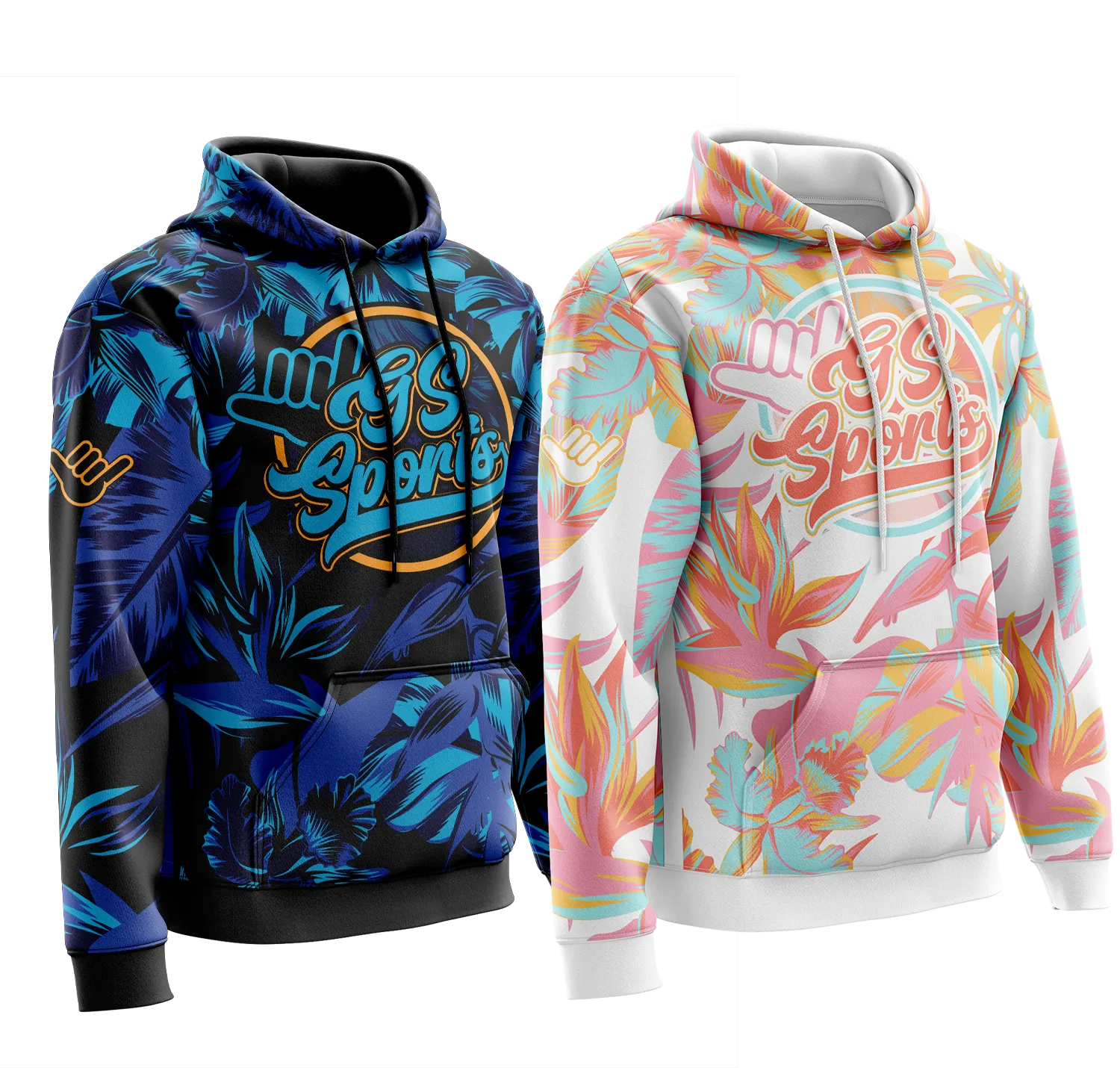 GS Sports Floral Fleece Hoodie (stock)