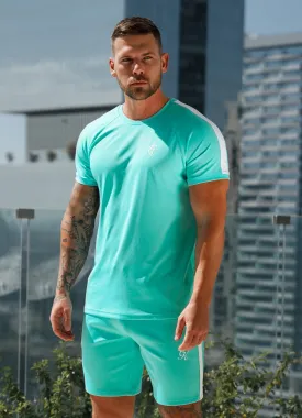 Gym King Core Plus Poly Tee - Marine Green