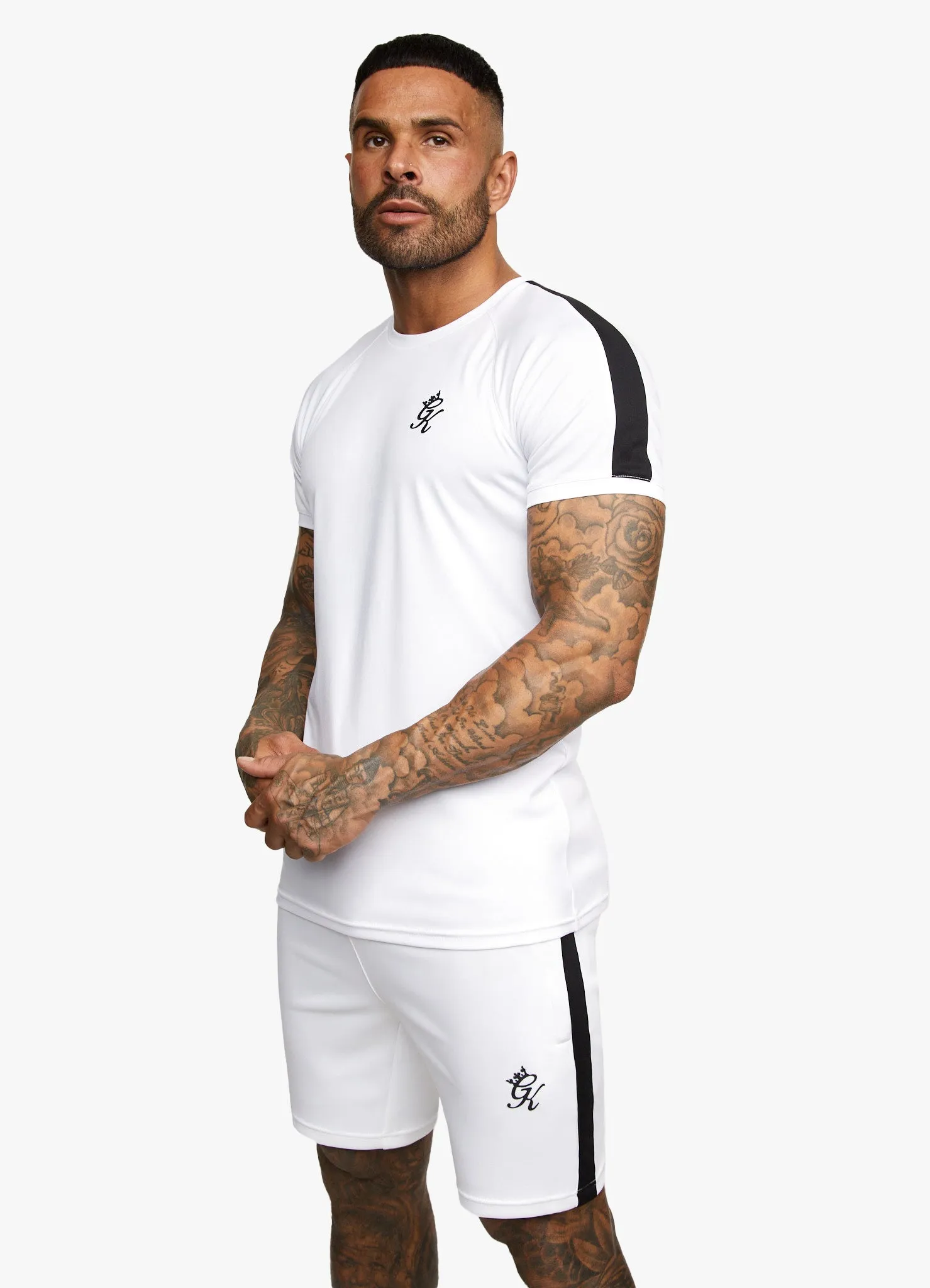 Gym King Core Plus Poly Tee - White