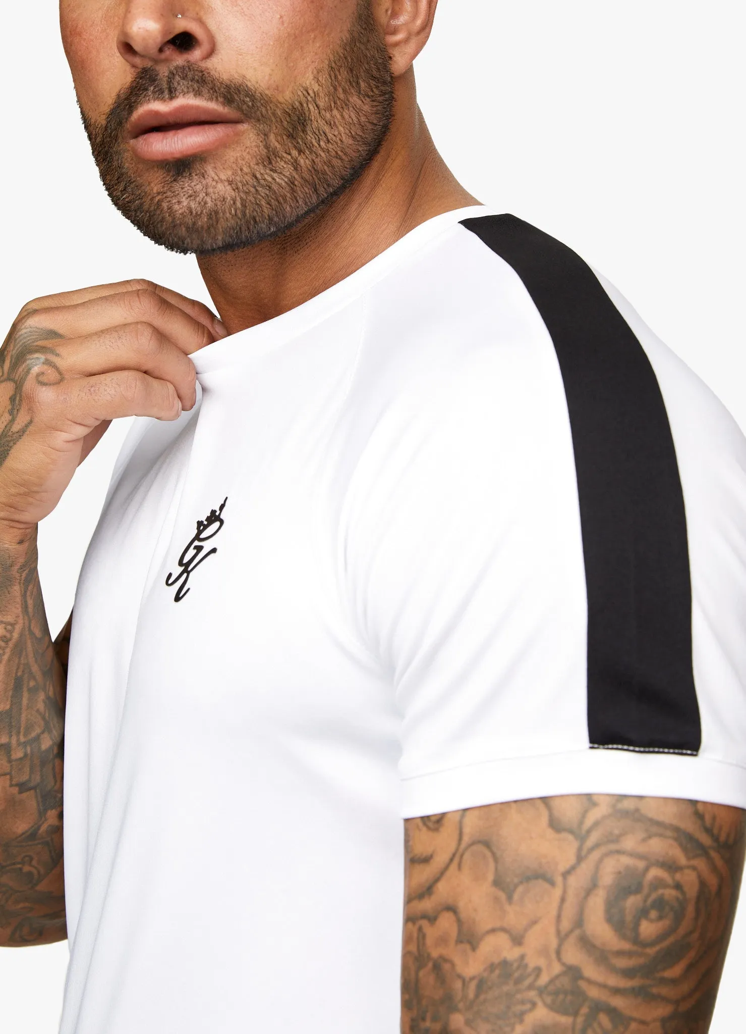 Gym King Core Plus Poly Tee - White