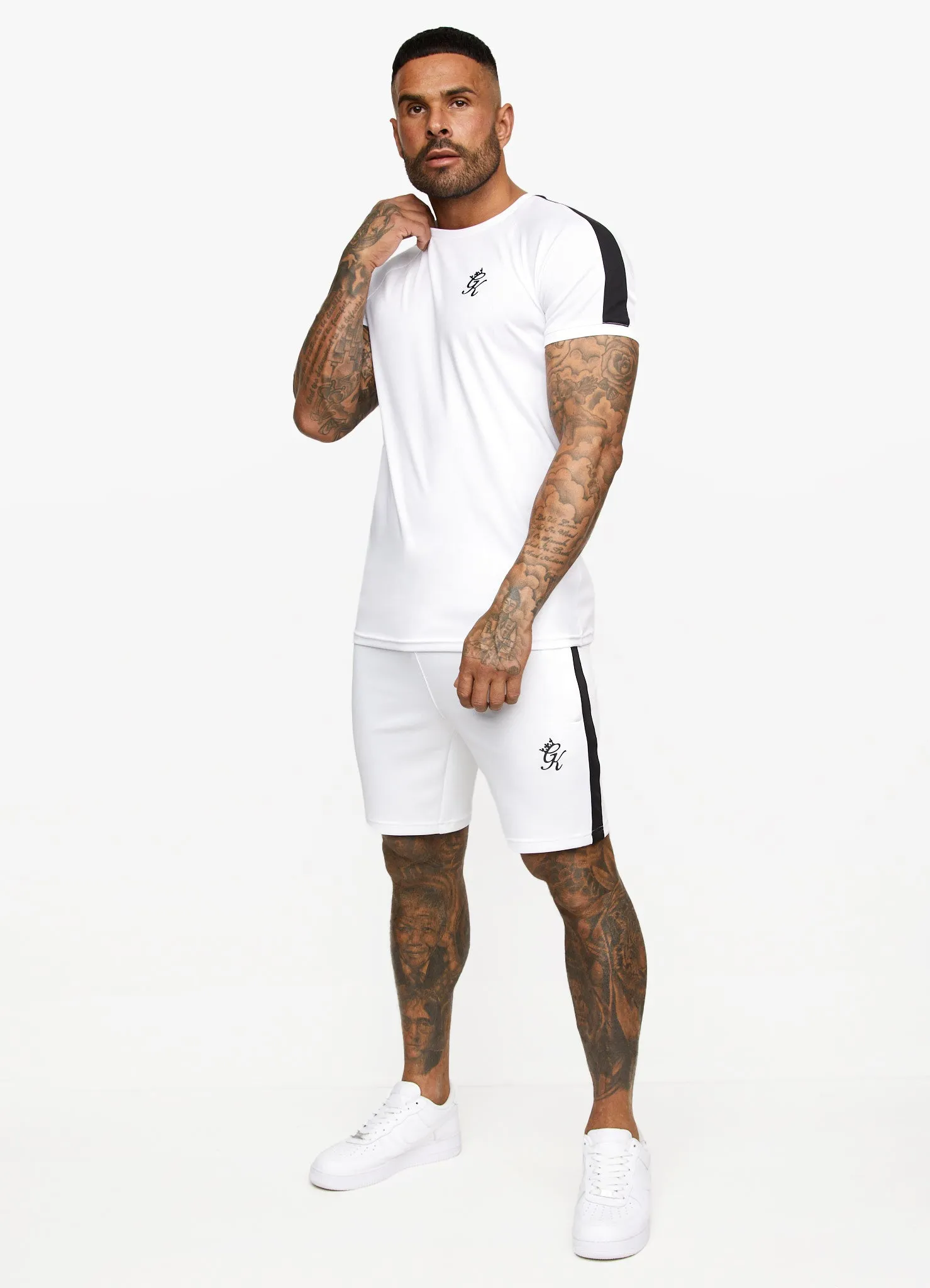 Gym King Core Plus Poly Tee - White