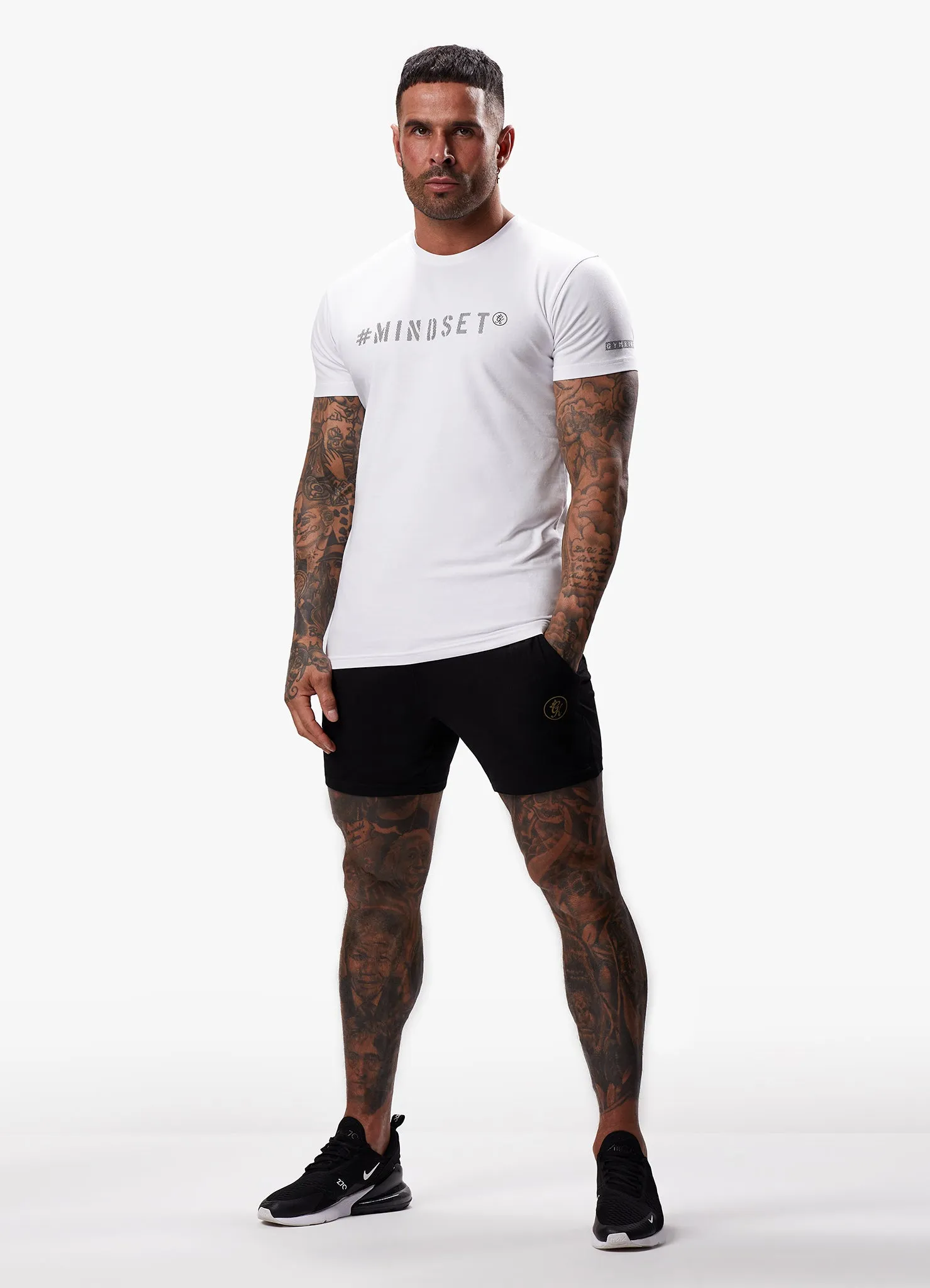 Gym King Mindset Jersey Tee - White