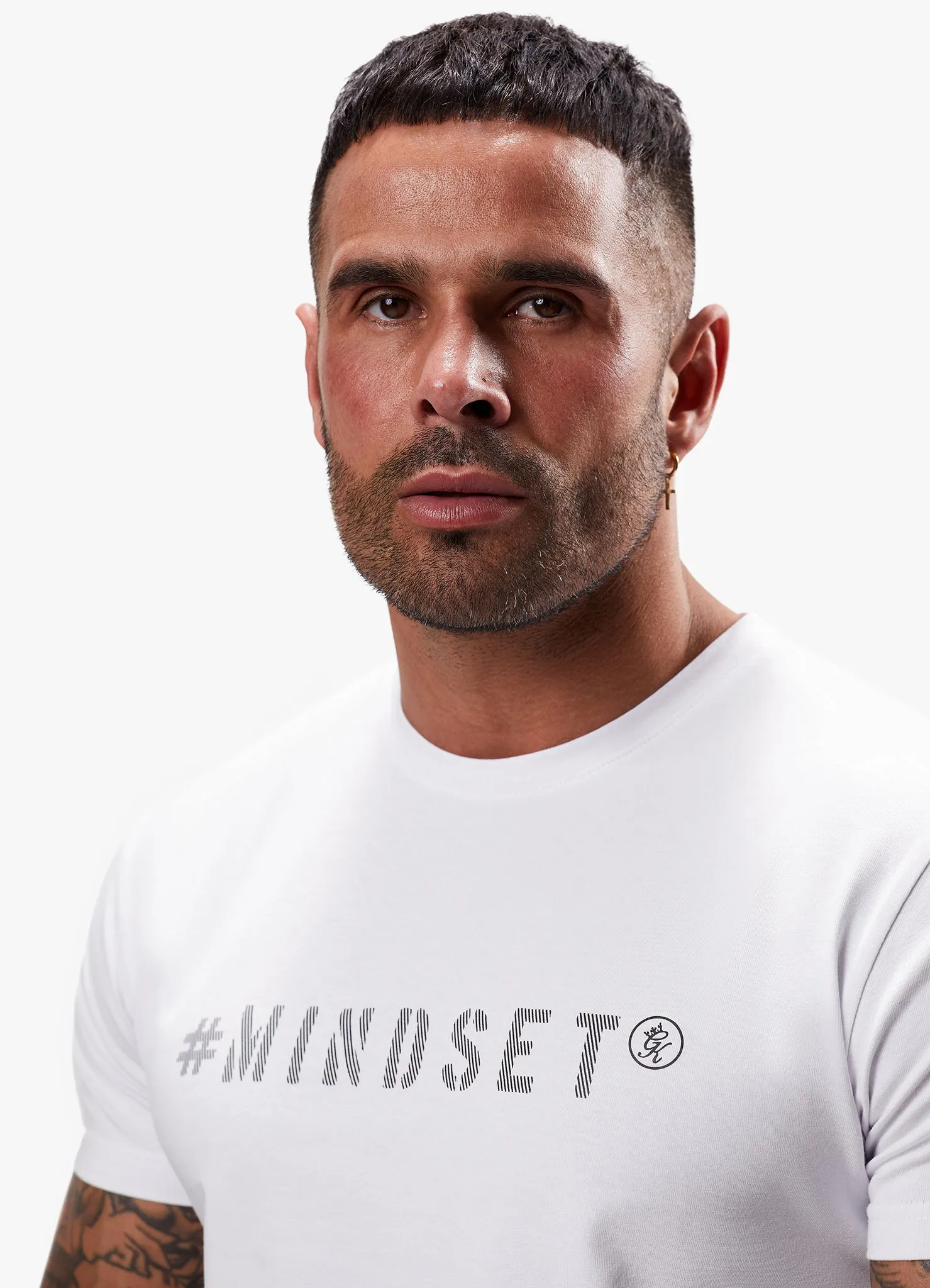 Gym King Mindset Jersey Tee - White