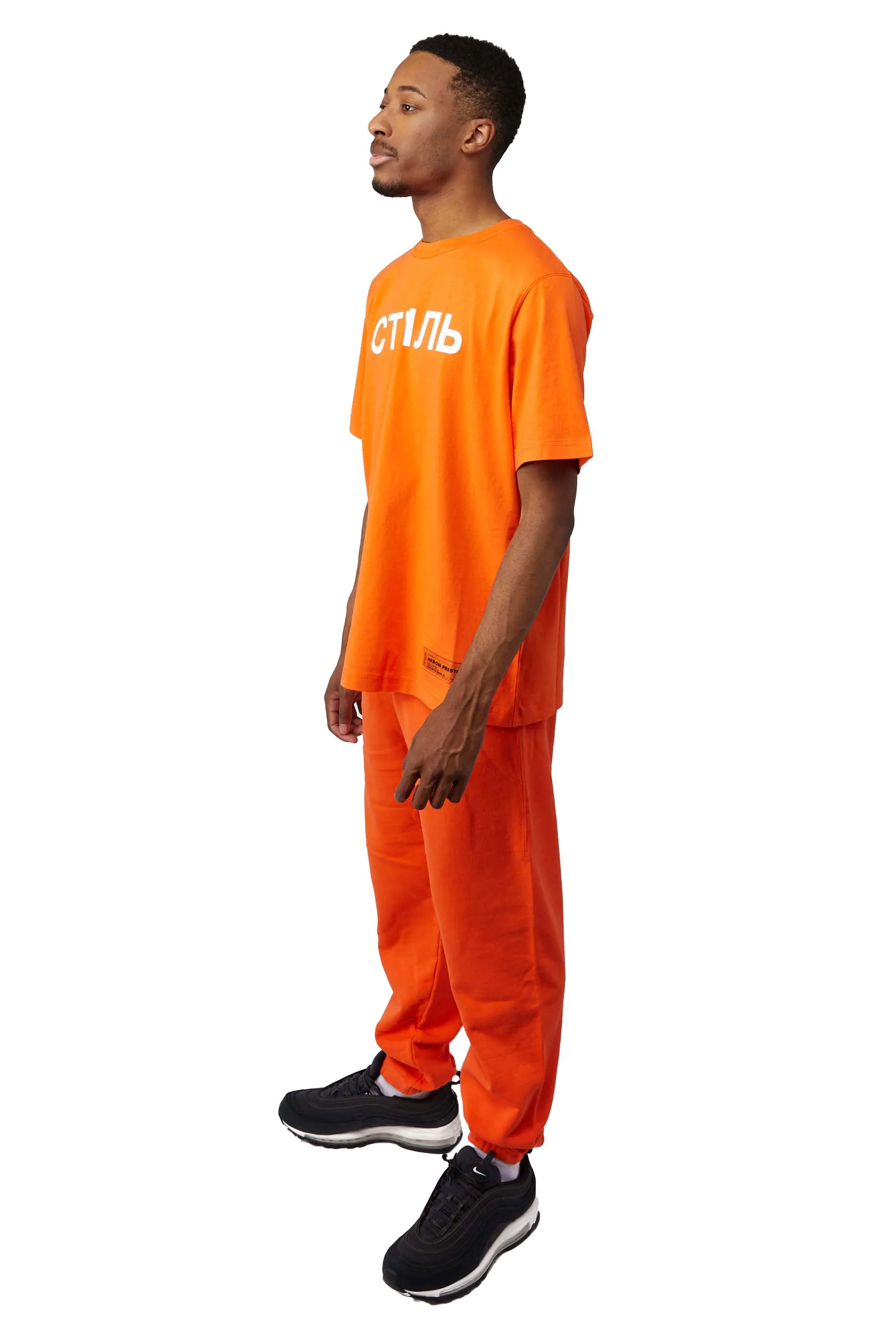 Heron Preston CTNMB Sweatpant 'Orange/White'