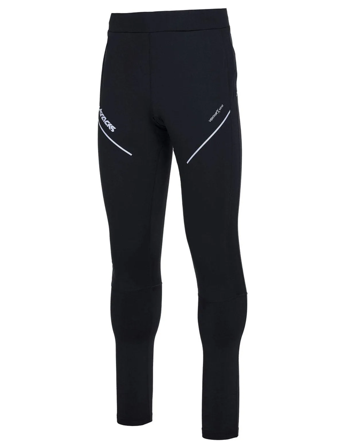 Herren Thermo Winter Laufhose Lang Pro Line Schwarz