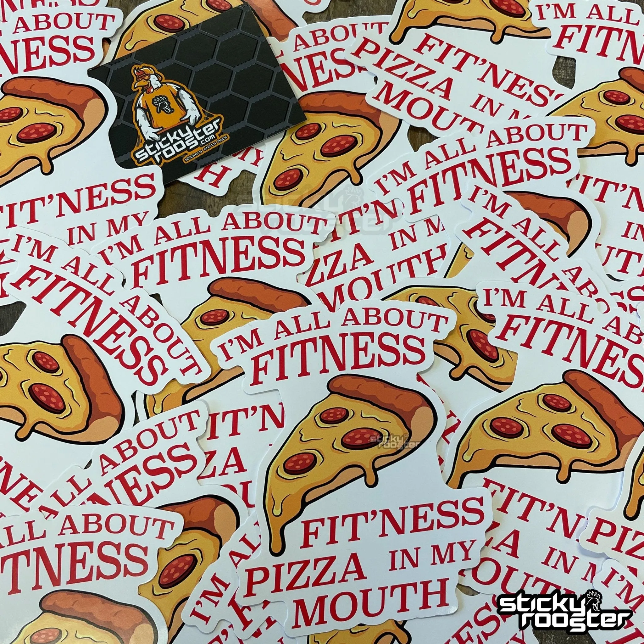 I'm All About Fitness sticker