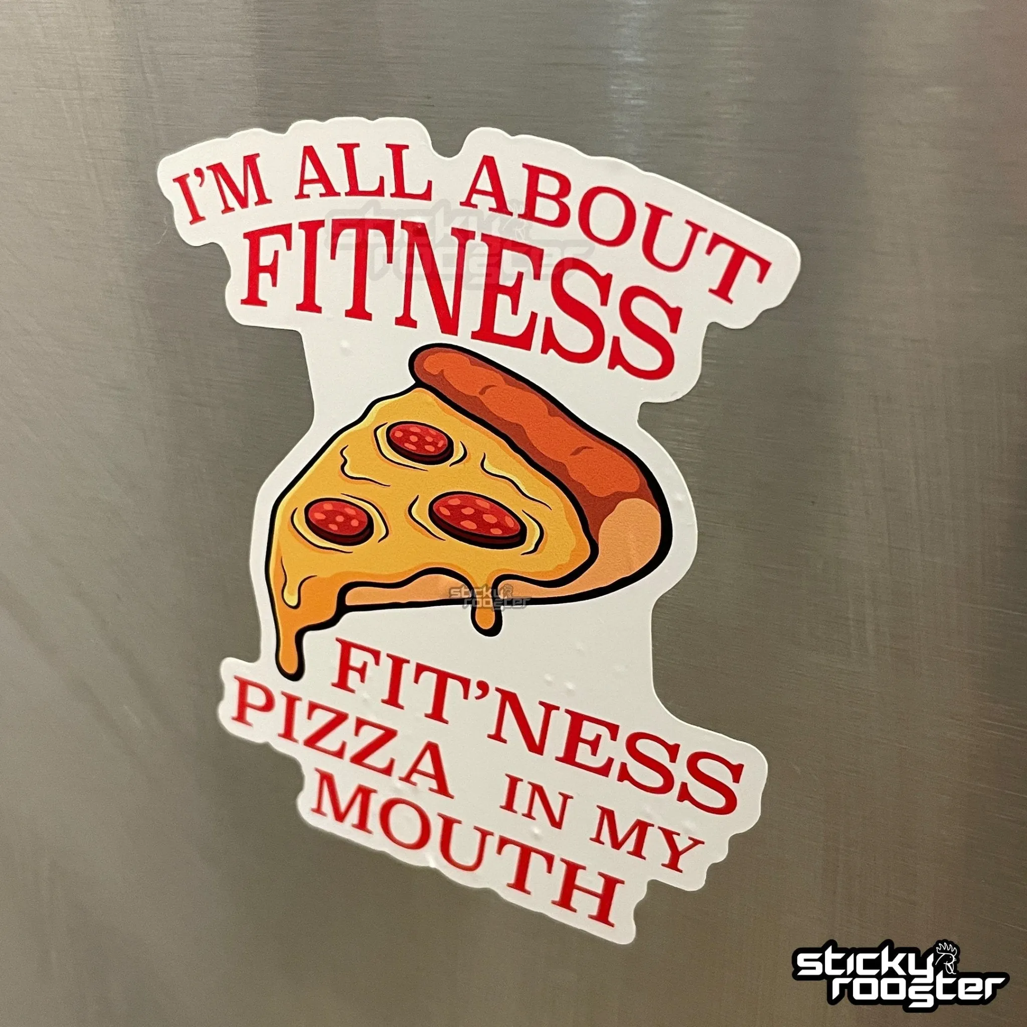 I'm All About Fitness sticker