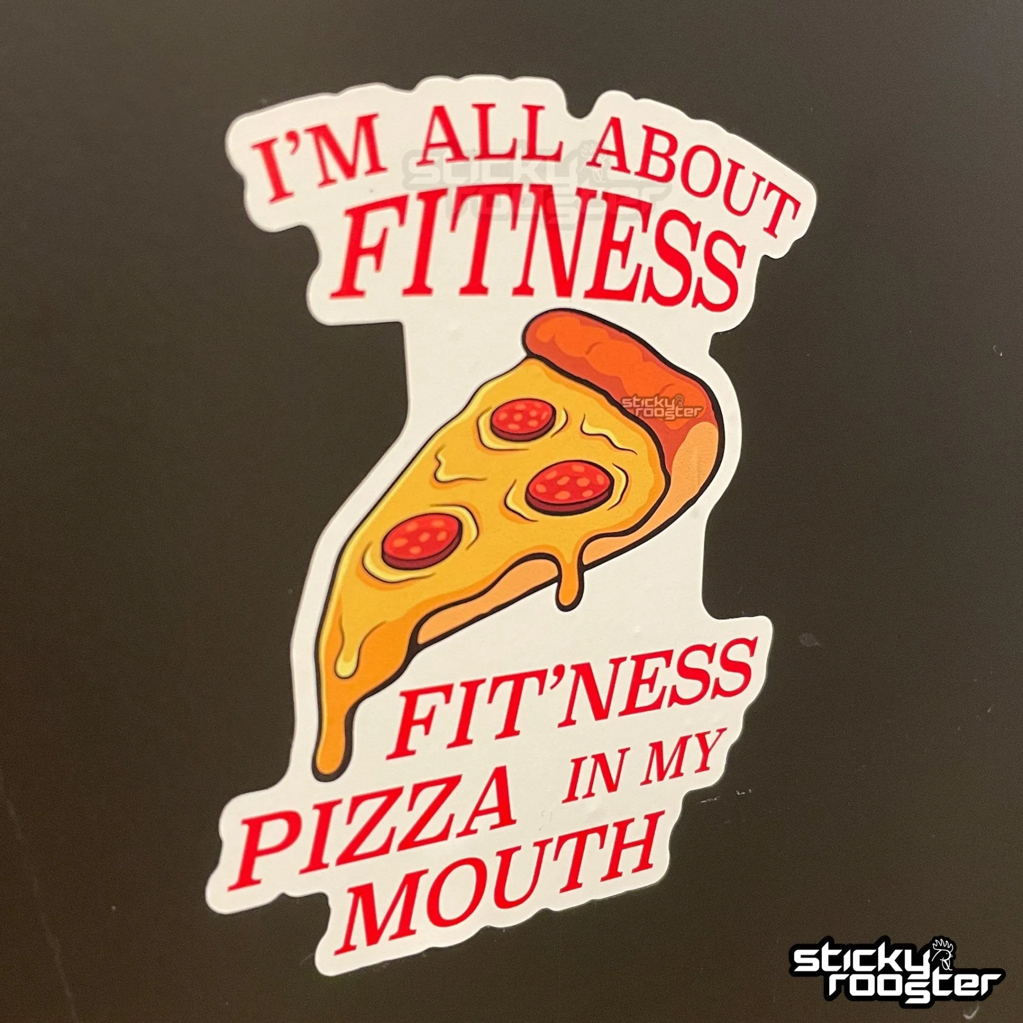 I'm All About Fitness sticker