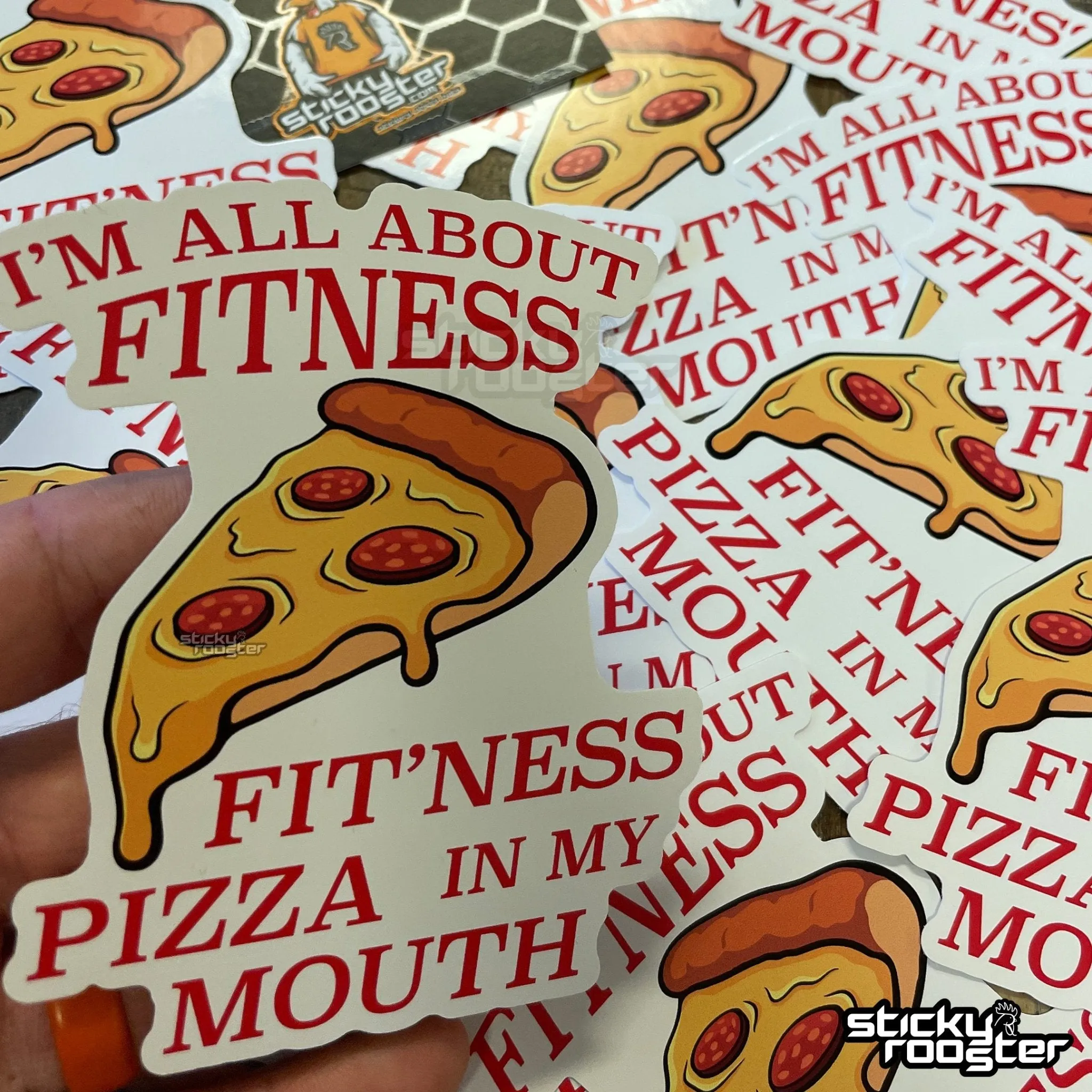 I'm All About Fitness sticker