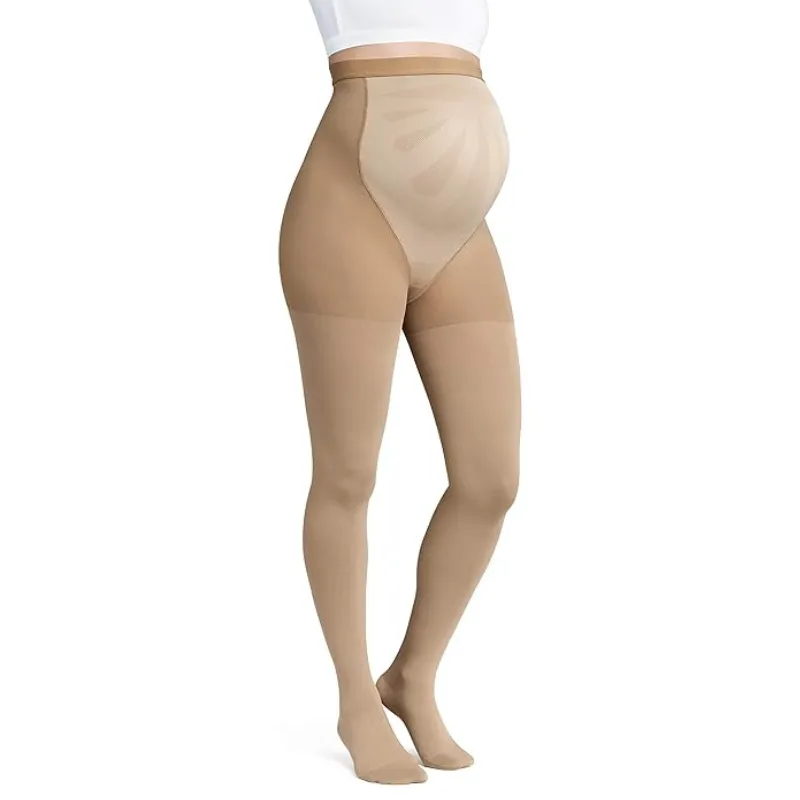 Jobst Maternity Opaque 15-20 mmHg Waist High Stocking Caramel