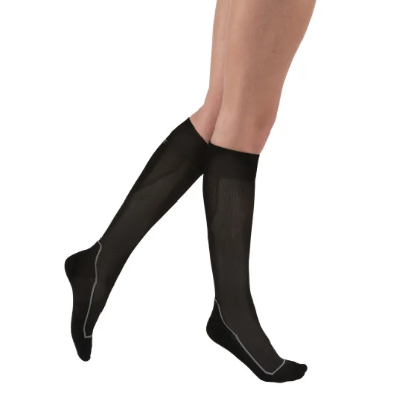 Jobst Sport 15-20 mmHg Knee High Stocking Black