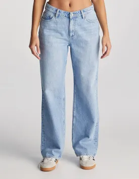 Lee Mid Baggy Jean | Lakeside Blue