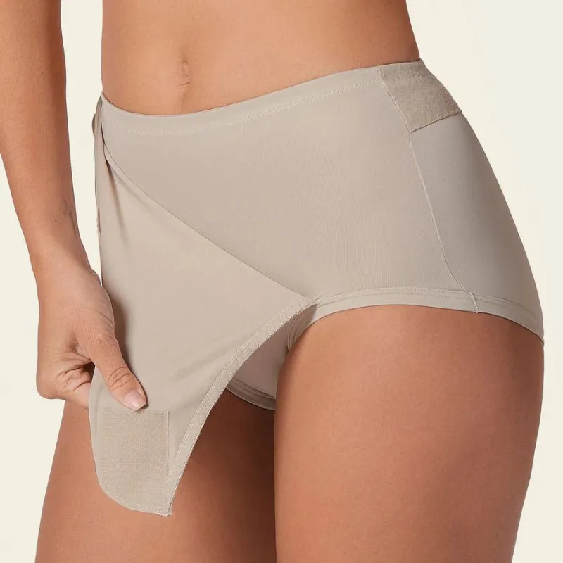 Leonisa Compression Postpartum Panty with Adjustable Belly Wrap