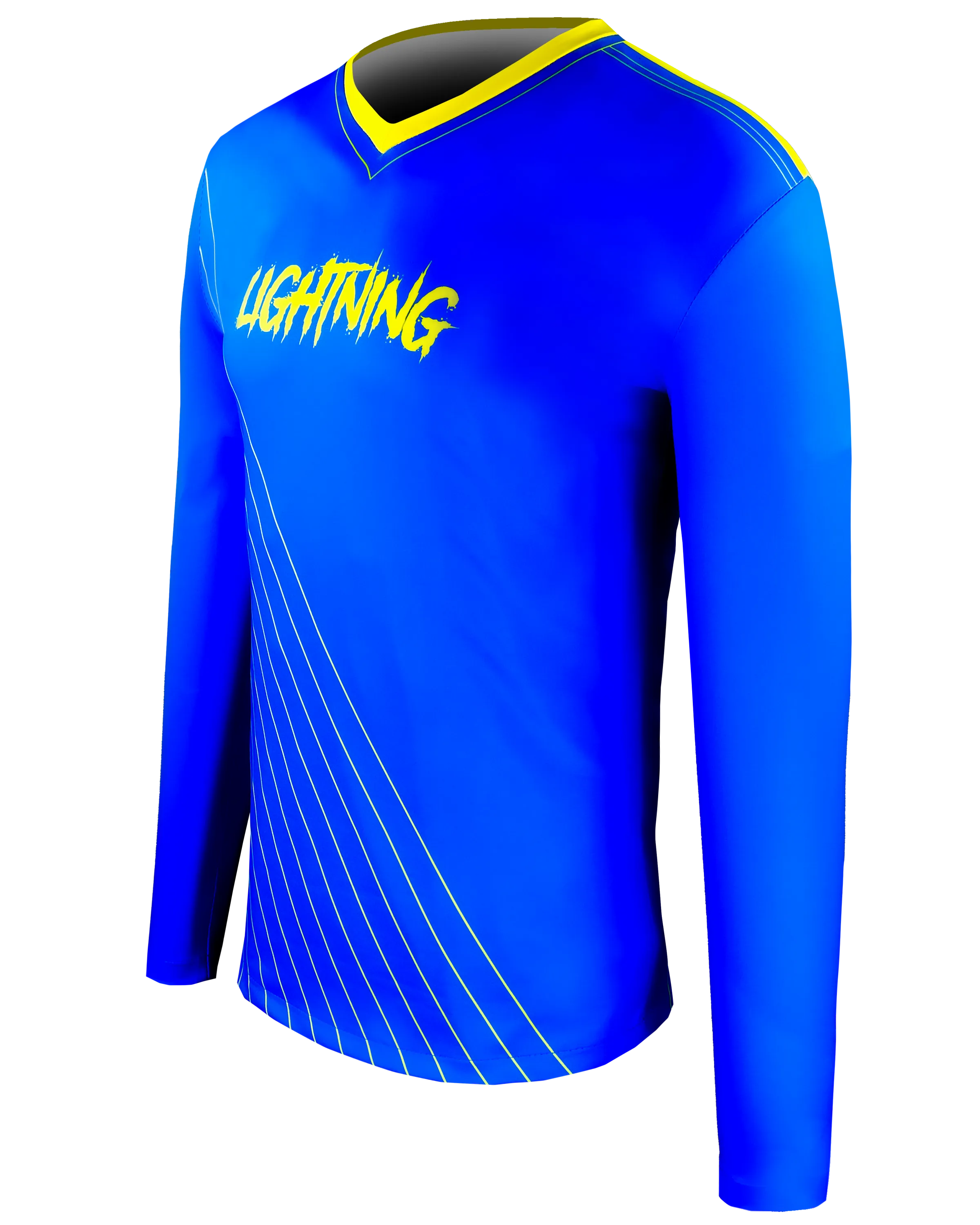 Long Sleeve V Neck Compression Tee