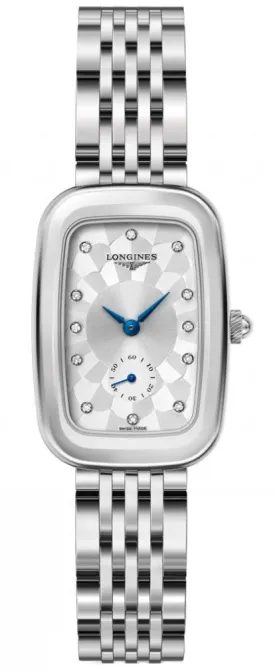 Longines Equestrian Stainless Steel Silver Dial Diamonds Quartz Womens Watch L6.141.4.77.6