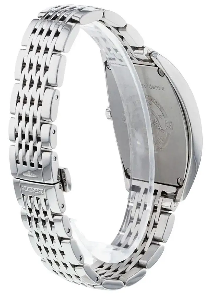 Longines Evidenza Stainless Steel Tonneau Silver Dial Date Quartz Mens Watch L2.655.4.71.6