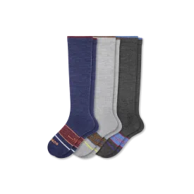 Men's Merino Wool Blend Everyday Compression Socks 3-Pack (15-20mmHg)