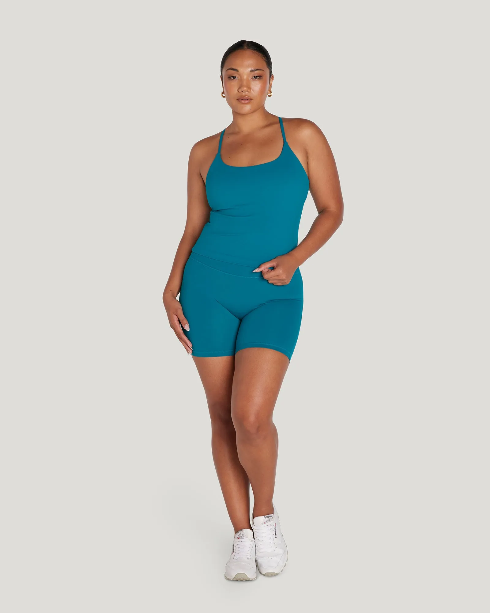 MOTION THIN STRAP TOP - LAGOON