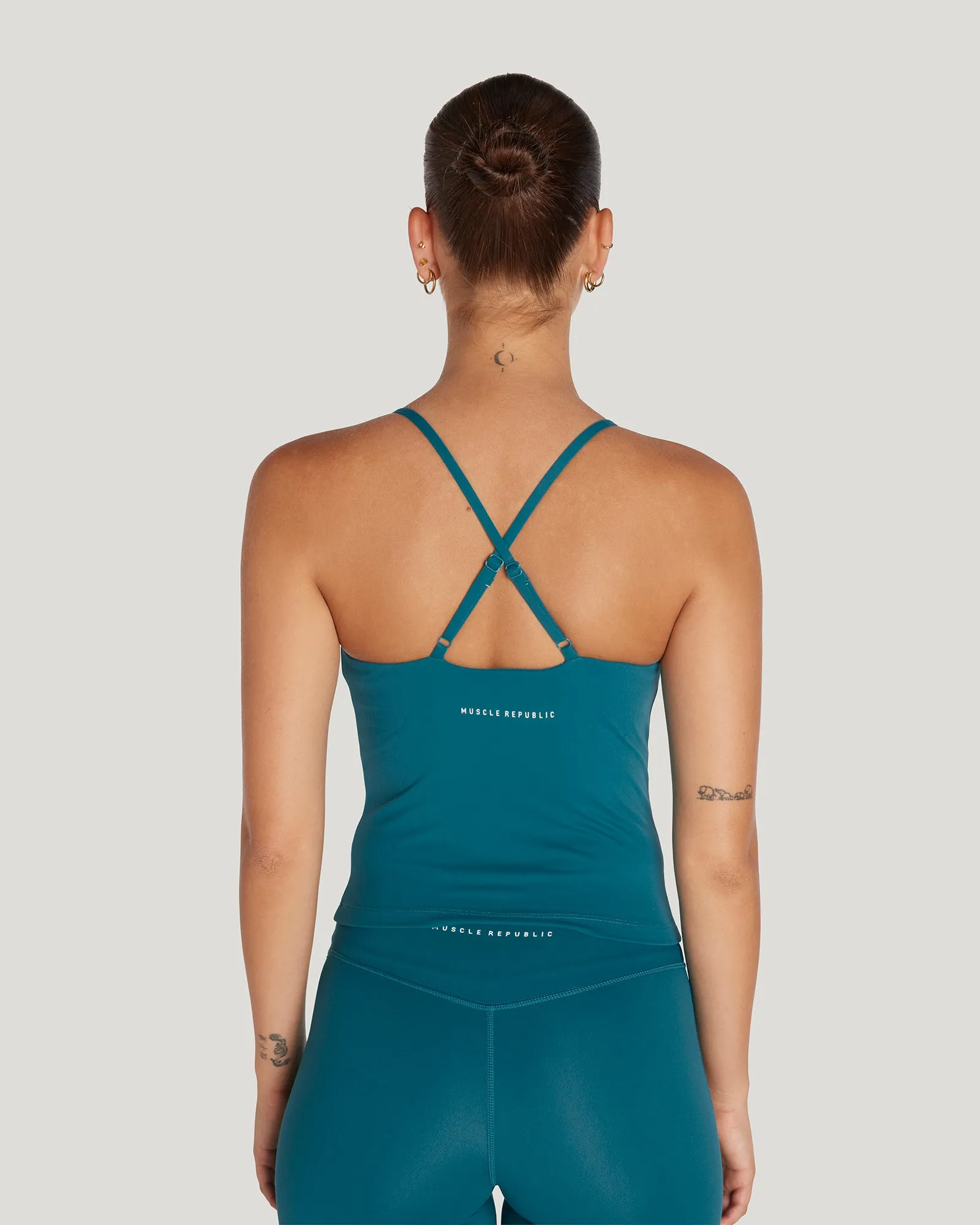 MOTION THIN STRAP TOP - LAGOON