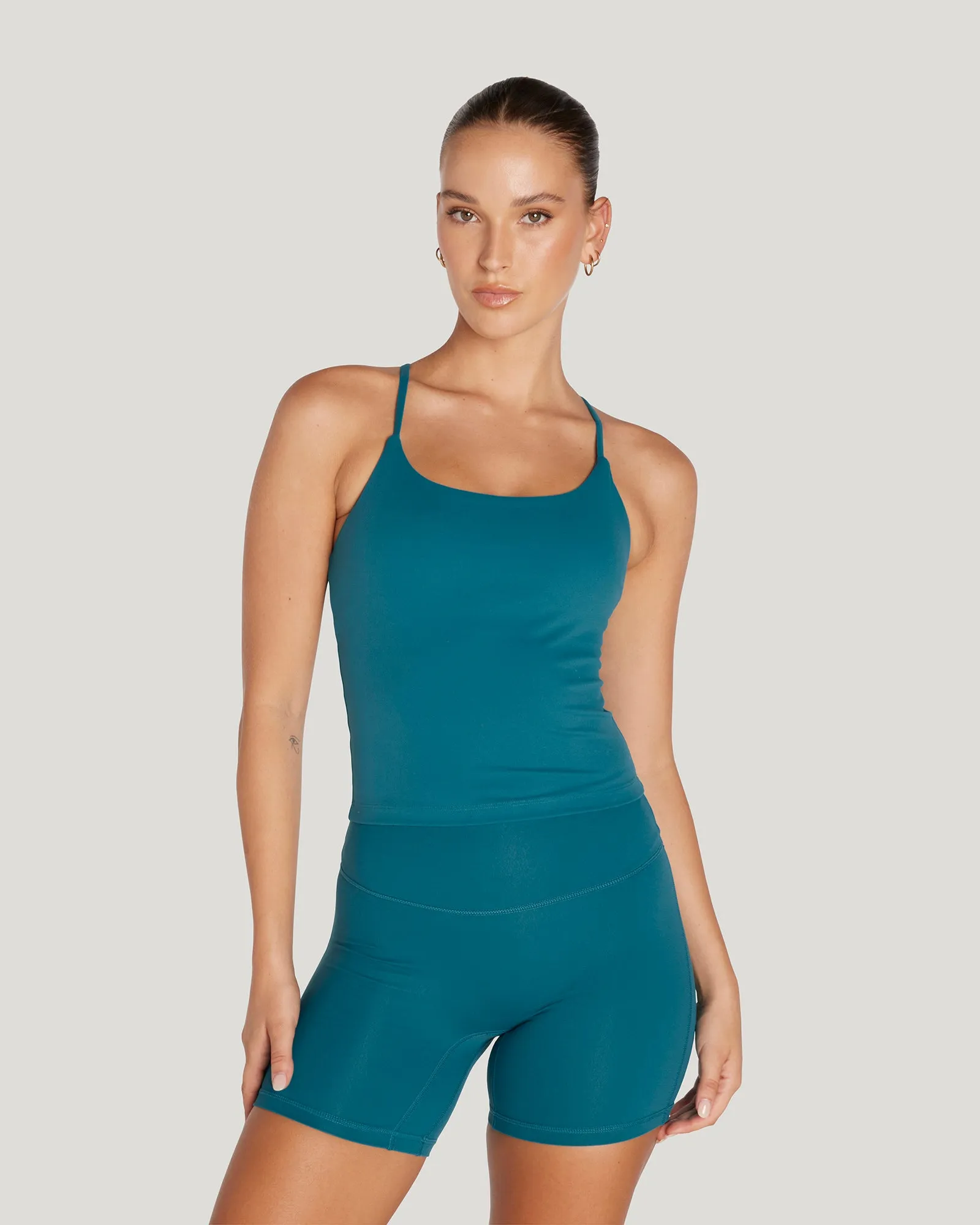 MOTION THIN STRAP TOP - LAGOON